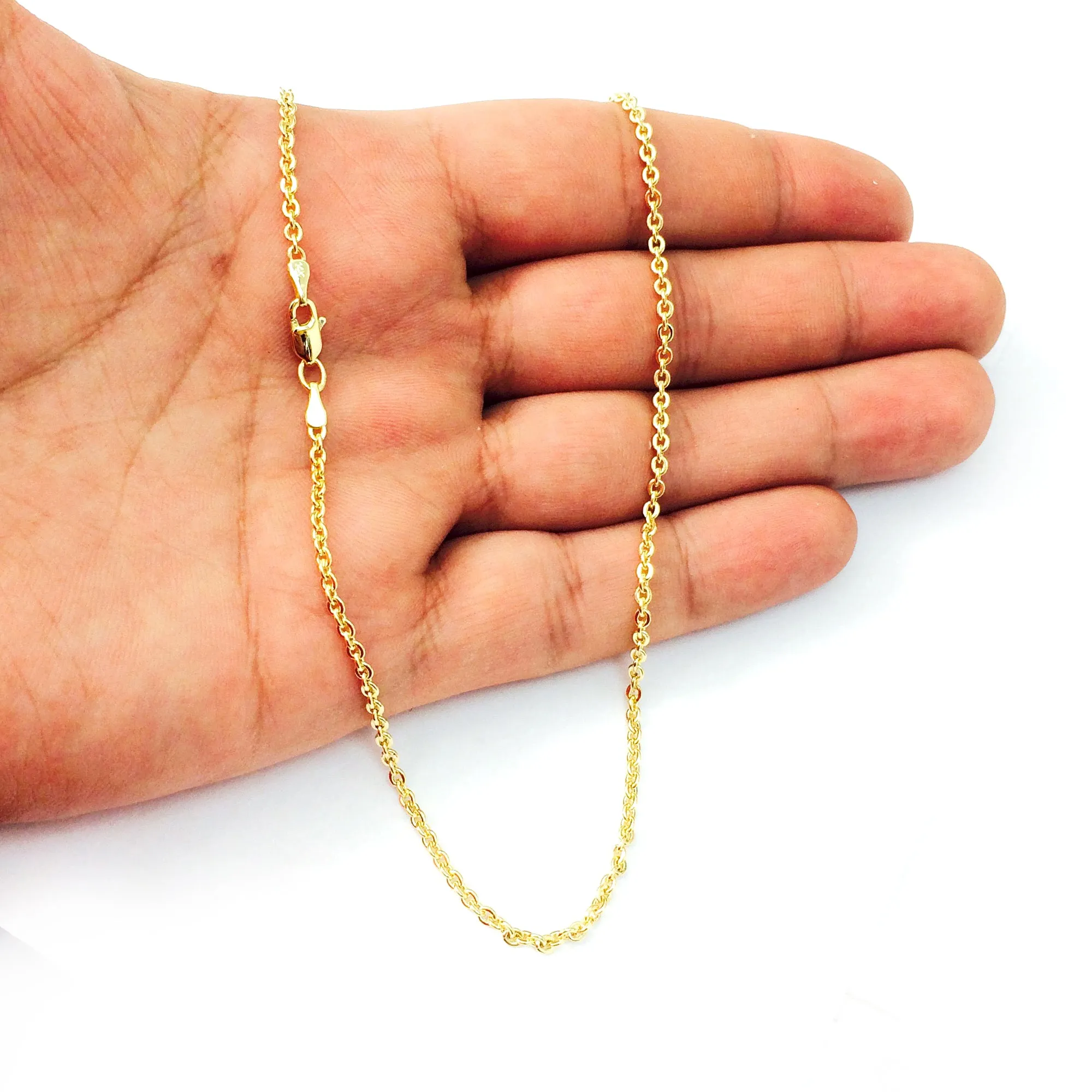 14k Yellow Gold Forsantina Chain Necklace, 2.3mm