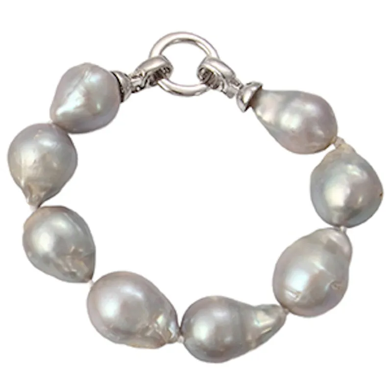 204-07 | GRAY WILD PEARL BRACELET