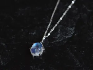 6 Prong Moonstone Necklace