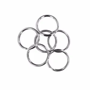 8 x Split Key Rings 30mm Universal Solid Metal Design Diy Home 0985 (Large Letter Rate)