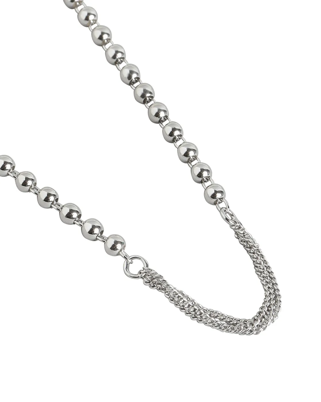 925 Sterling Silver Rhodium Plated Minimal Necklace