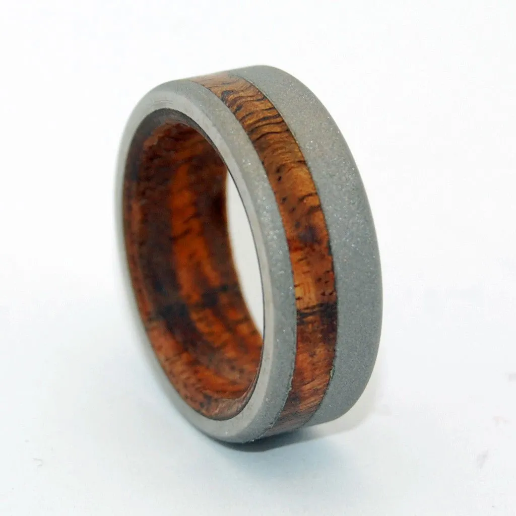 All You Need | Men's Hawaiian Koa Wood & Titanium Wedding Ring