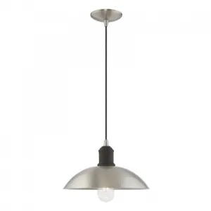 ALLISON 1 LIGHT MINI PENDANT, BRUSHED NICKEL