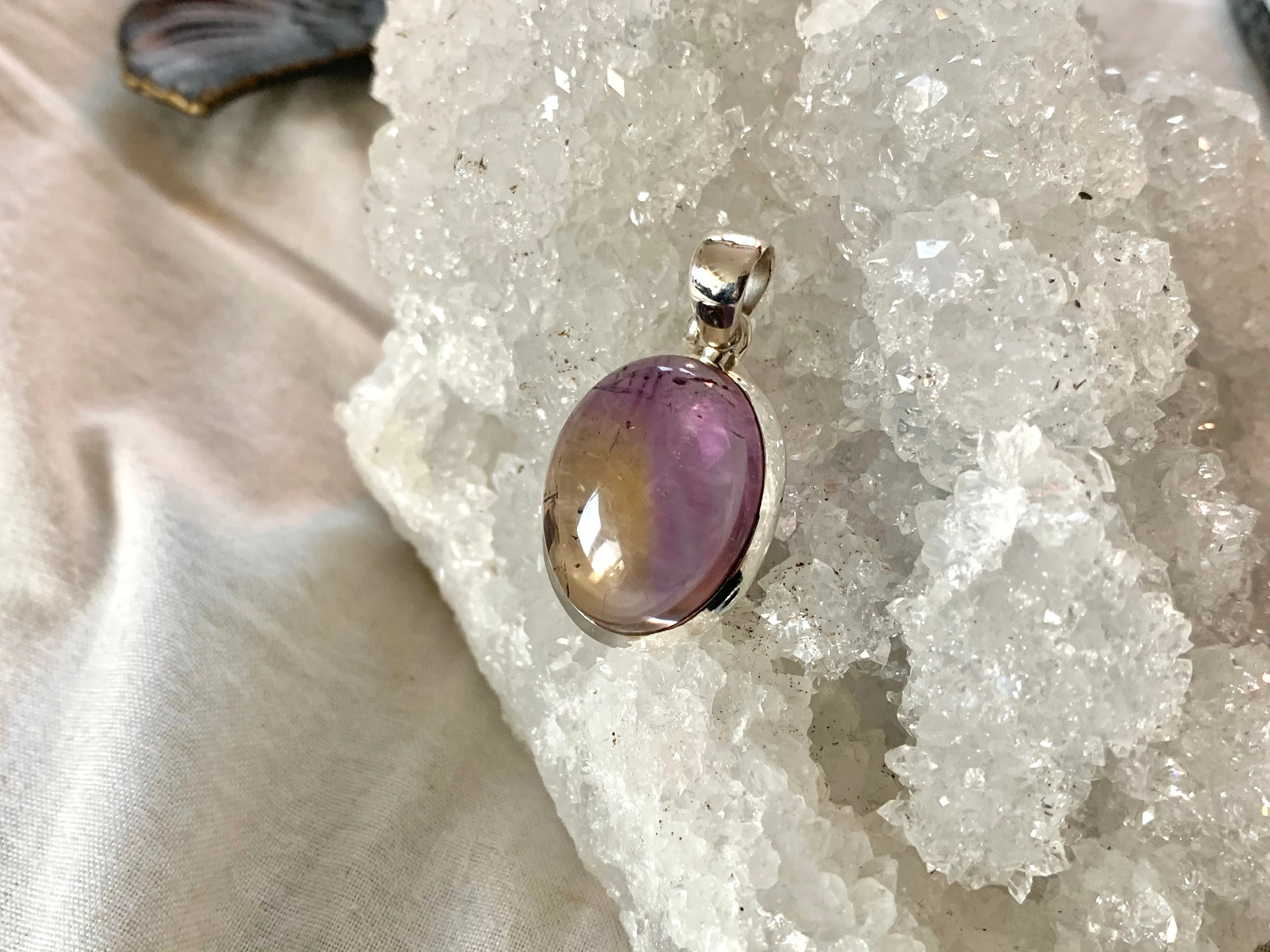 Ametrine Ariel Pendant - Medium Oval