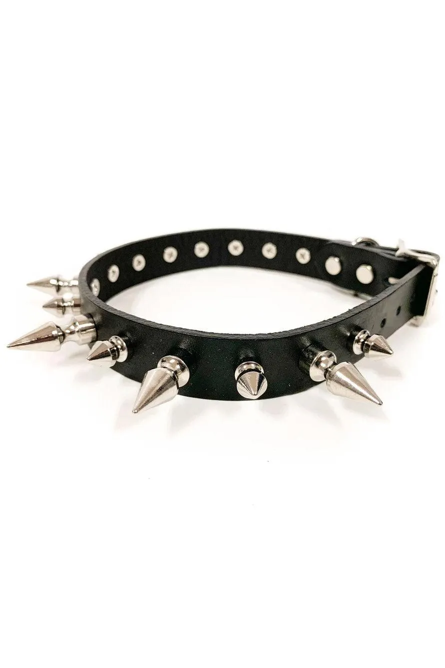 Anarchy Addict Spiked Collar