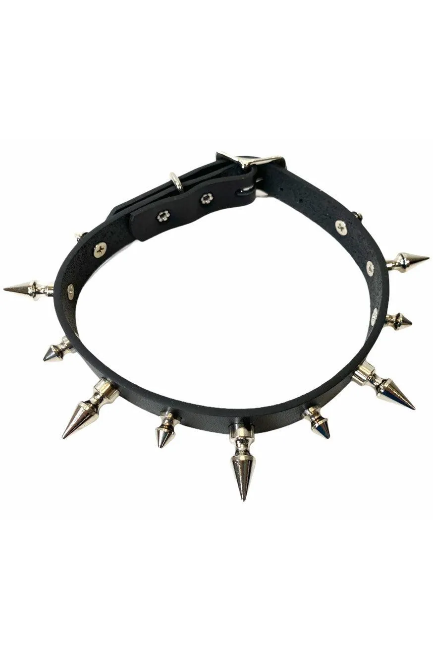 Anarchy Addict Spiked Collar