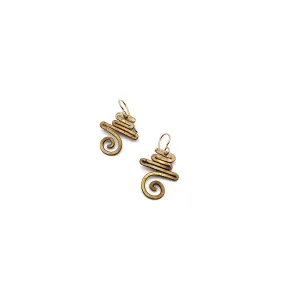 Ancient Modern Brass Earrings