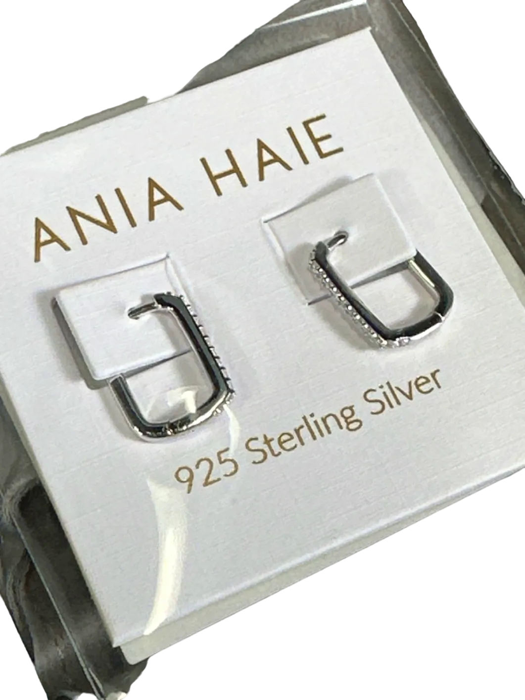 Ania Haie Silver Glam Rock Oval Hoop Earrings - Gift Boxed