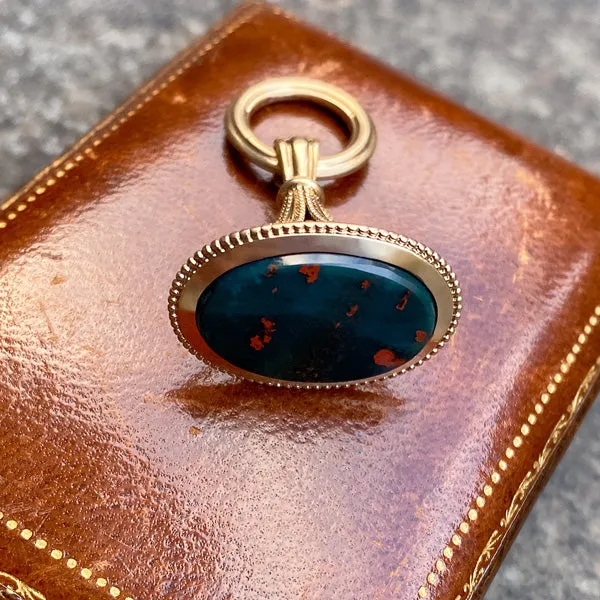 Antique Bloodstone Fob Pendant