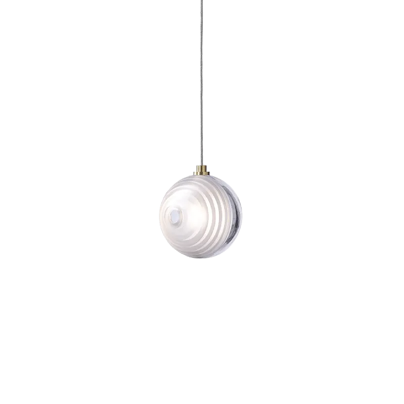 Circular Shiny and Matte Crystal Pendant | Star