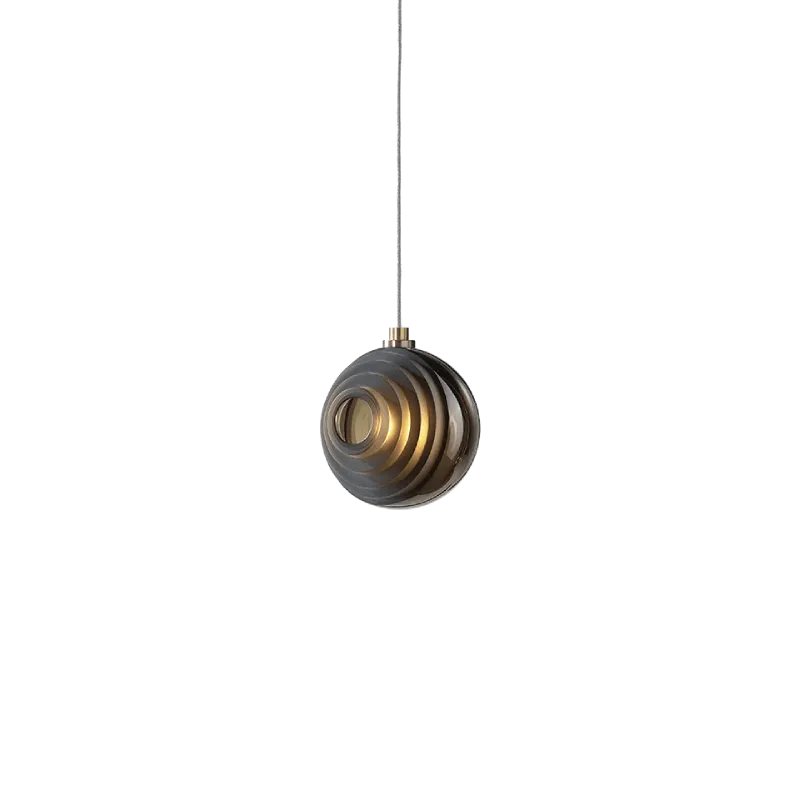 Circular Shiny and Matte Crystal Pendant | Star