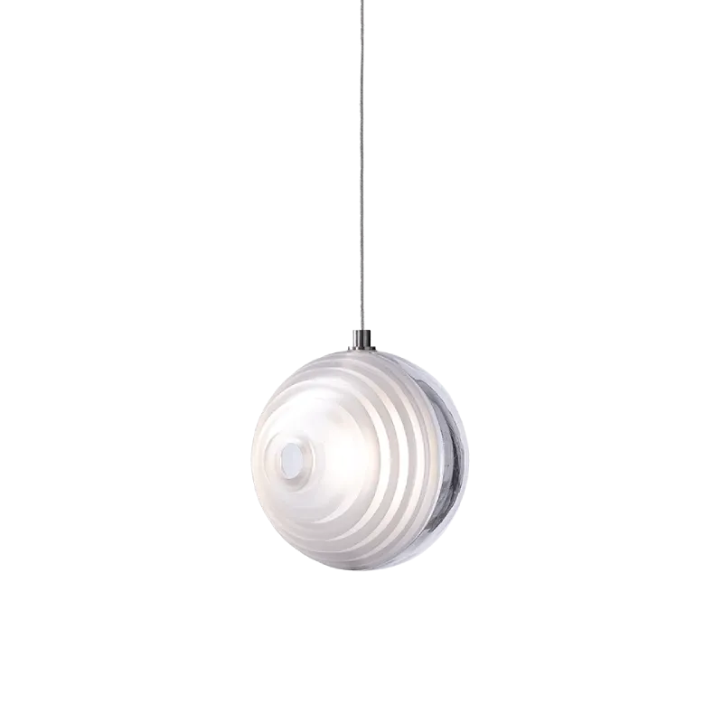 Circular Shiny and Matte Crystal Pendant | Star