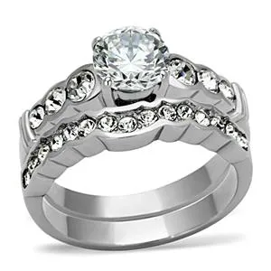 CJG2601 Stainless Steel AAA Grade CZ Ring