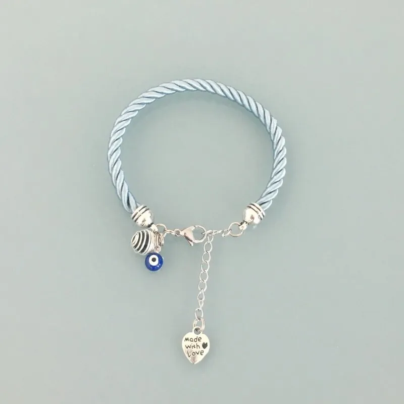 Clover Blue Bracelet with Greek Eye Pendant | Jewelry | Bracelet | Lucky charm | Jewelry | Bracelets | Greek Eye Jewelry | Christmas Gift | Women's Bracelet