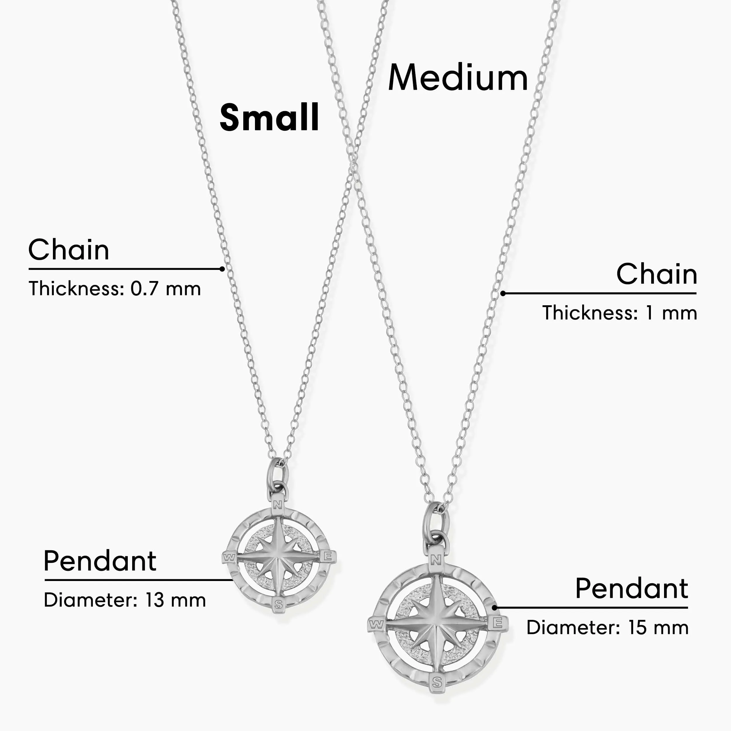 Compass Rose Pendant Necklace