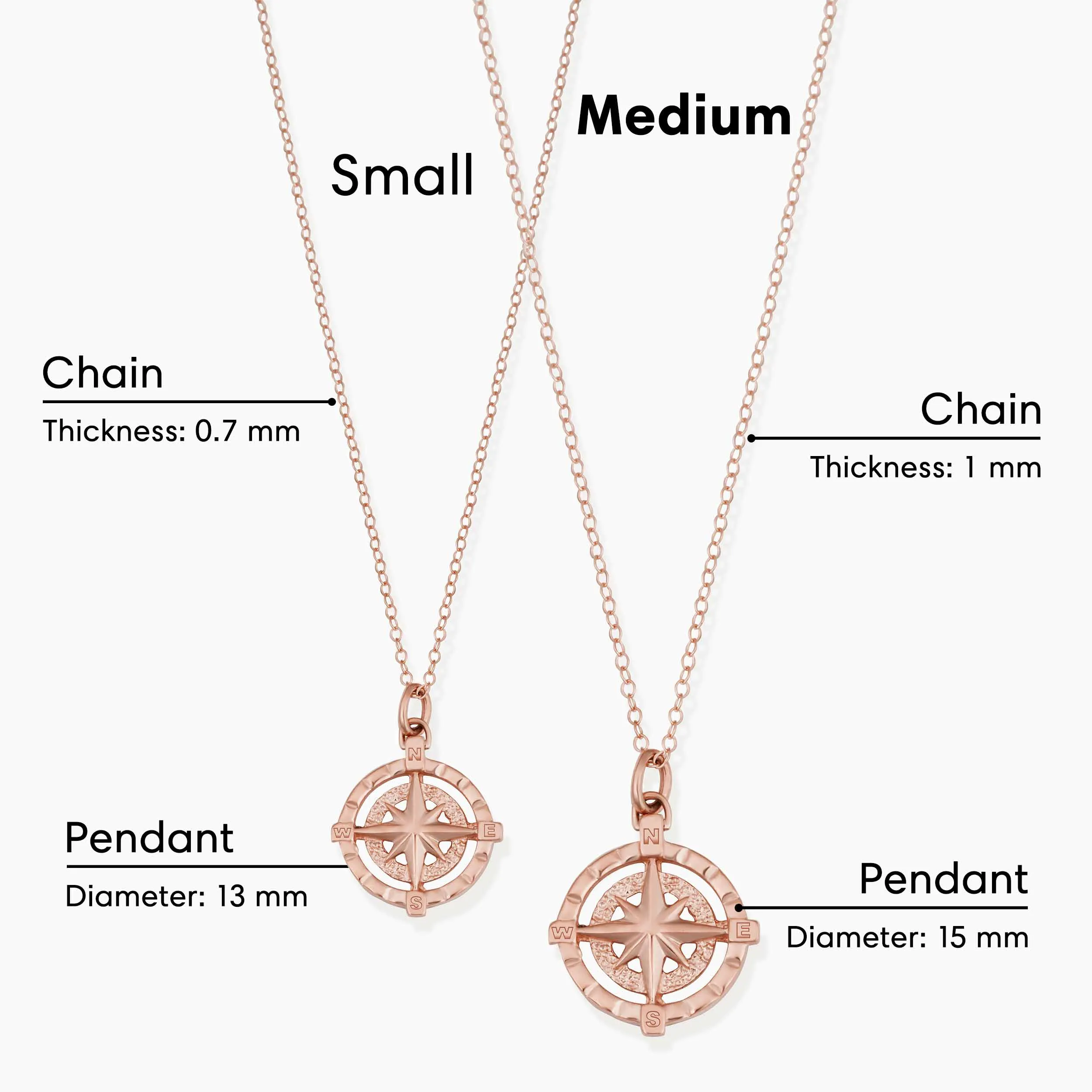 Compass Rose Pendant Necklace