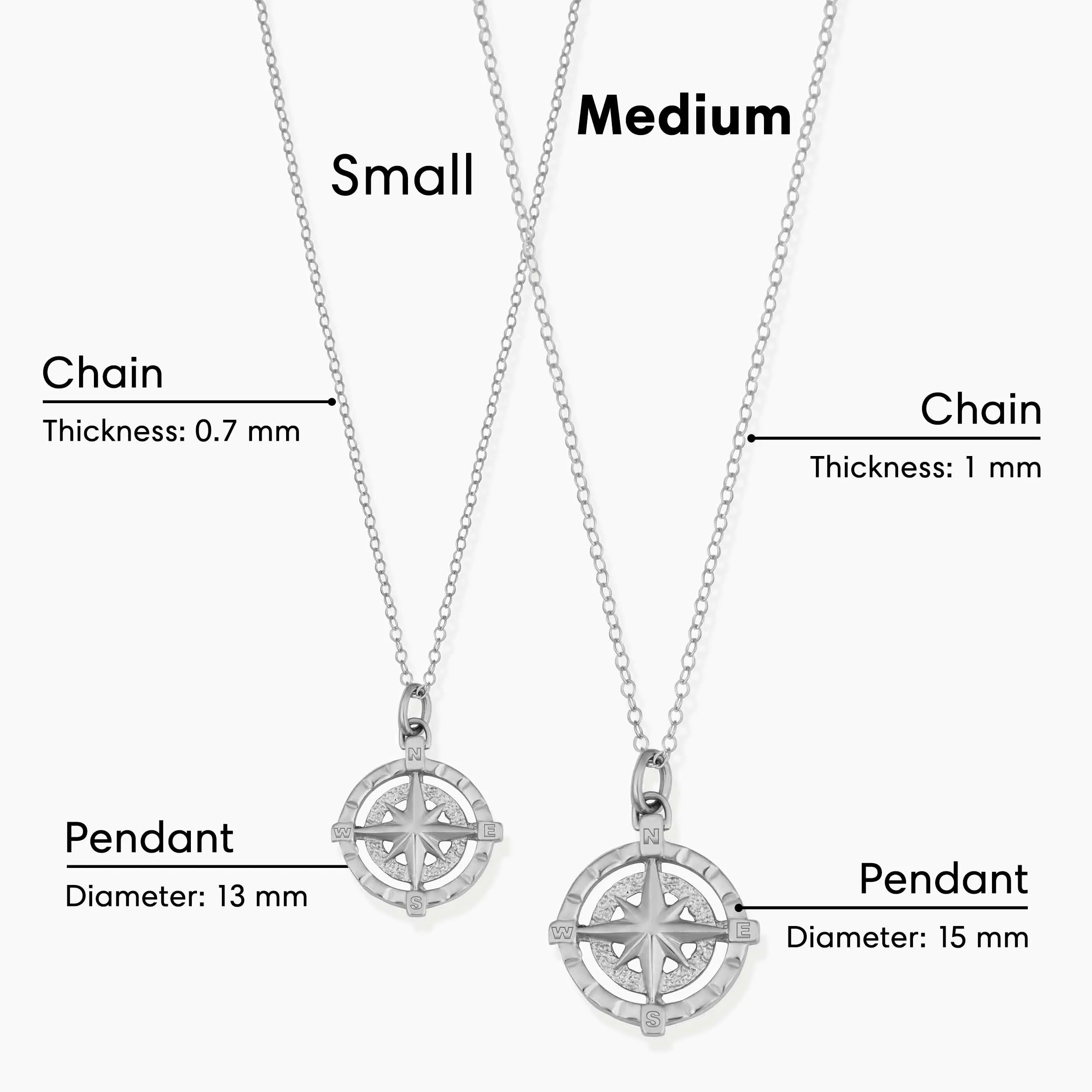 Compass Rose Pendant Necklace