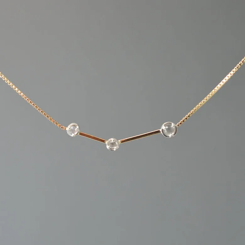 CONSTELLATION NECKLACE WITH MOONSTONE