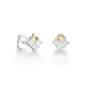 Crown Diamond Earrings