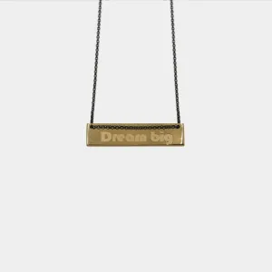 Dream big - necklace - gold plated