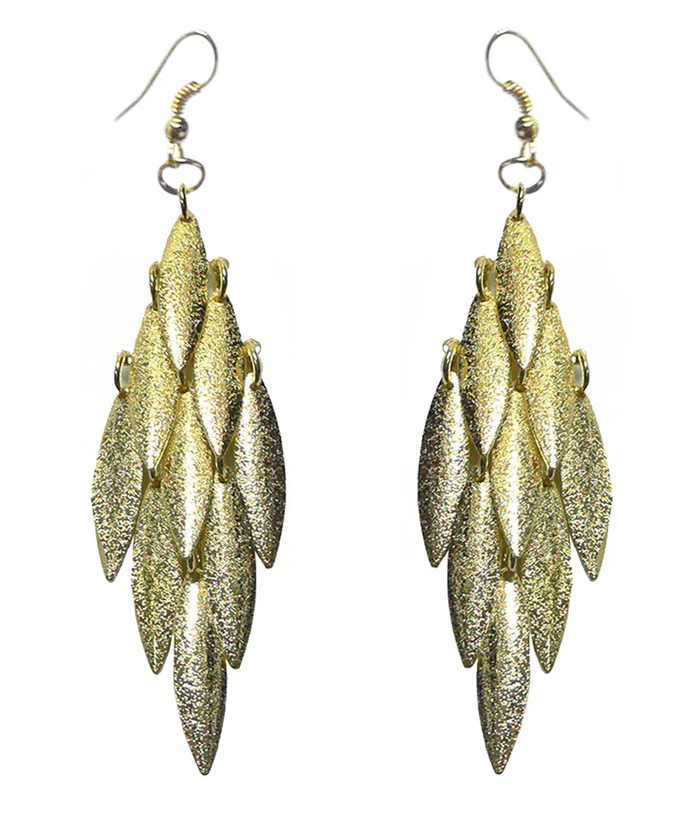 ED3119 Bella Chandelier Dangle Earrings Gold Tone Silver Nick U89175-3119