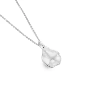 Engravable Initial Teardrop Pendant