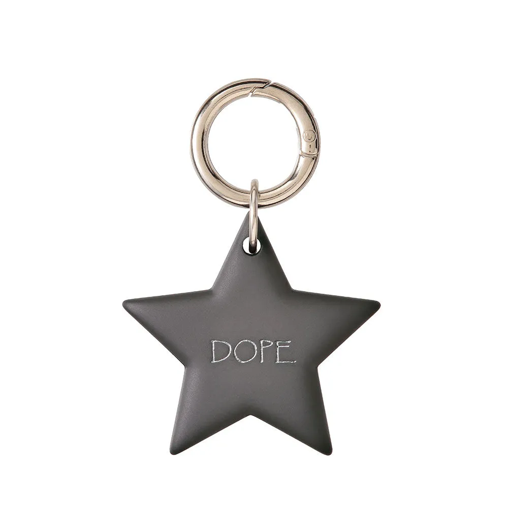 Engraved Star Key Ring