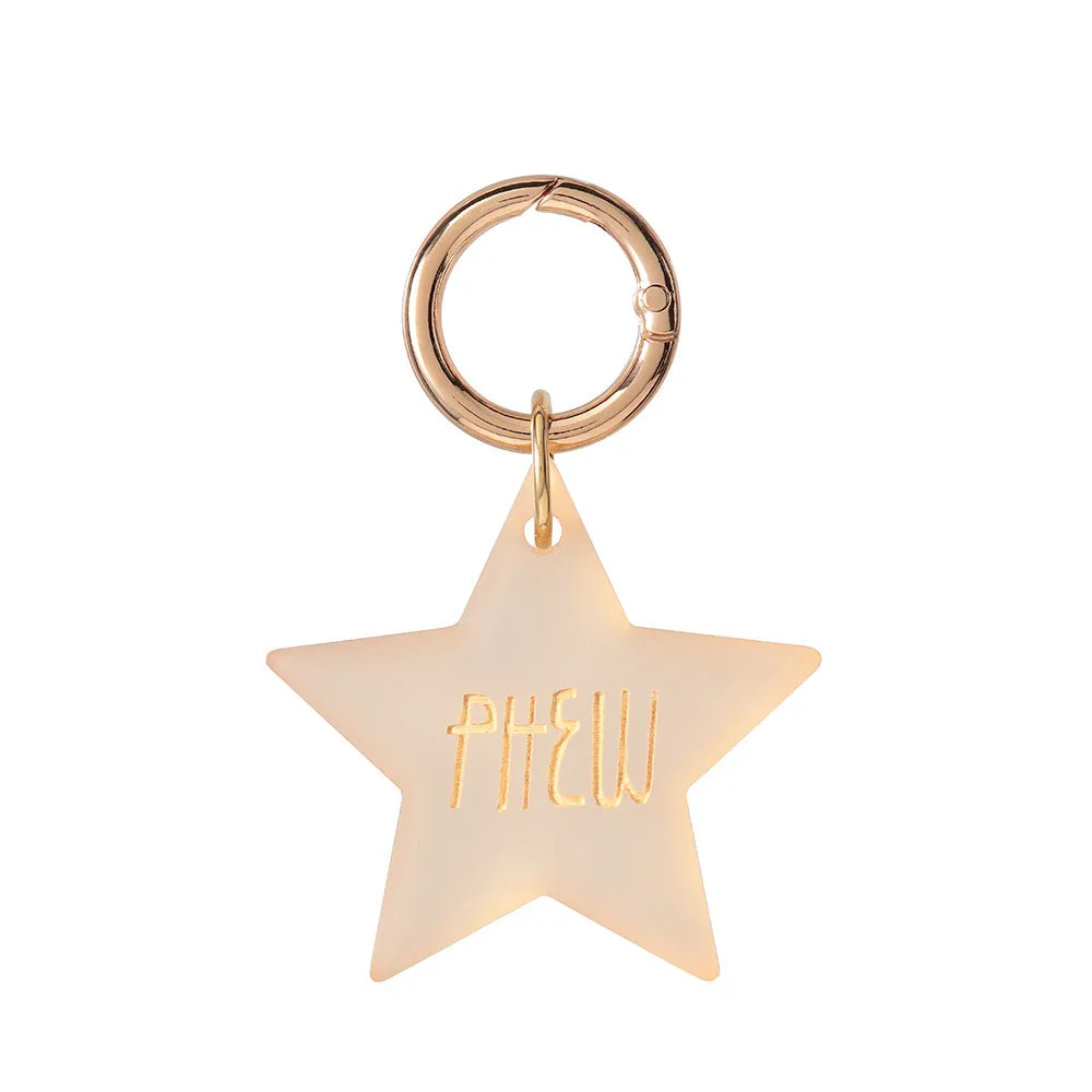 Engraved Star Key Ring