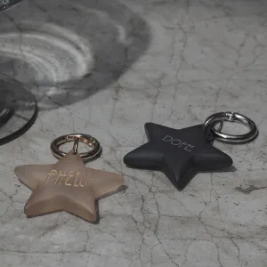 Engraved Star Key Ring