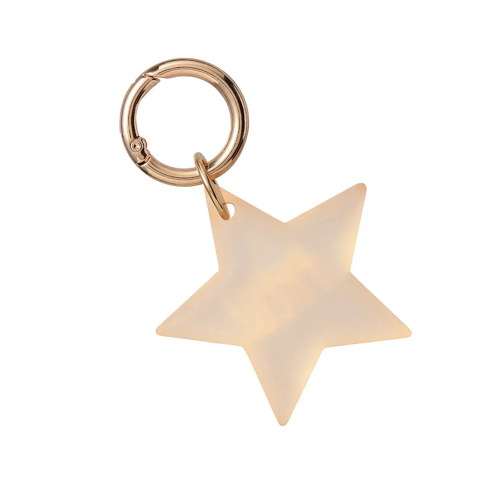 Engraved Star Key Ring