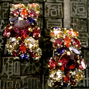 Erickson Beamon Modern Moghul Pierced Earrings