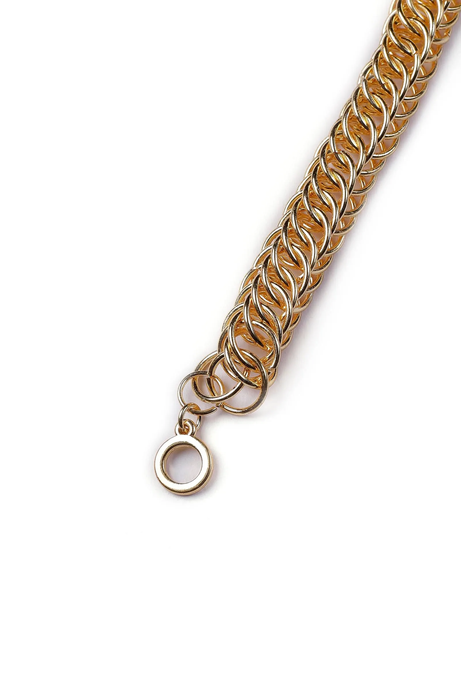 Eshe Gold Single Layered Chain Necklace