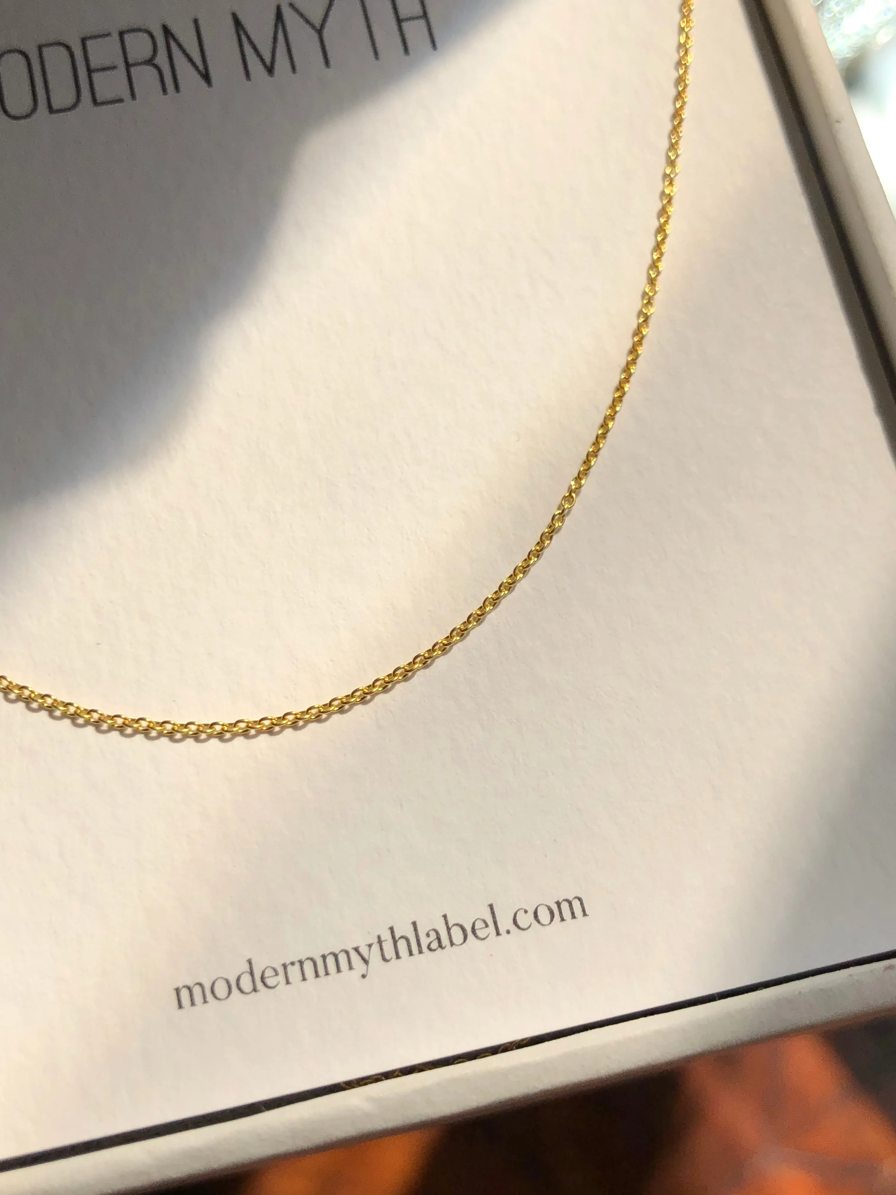 Everyday Cable Chain Necklace, Solid 18k Gold