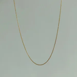 Everyday Cable Chain Necklace, Solid 18k Gold