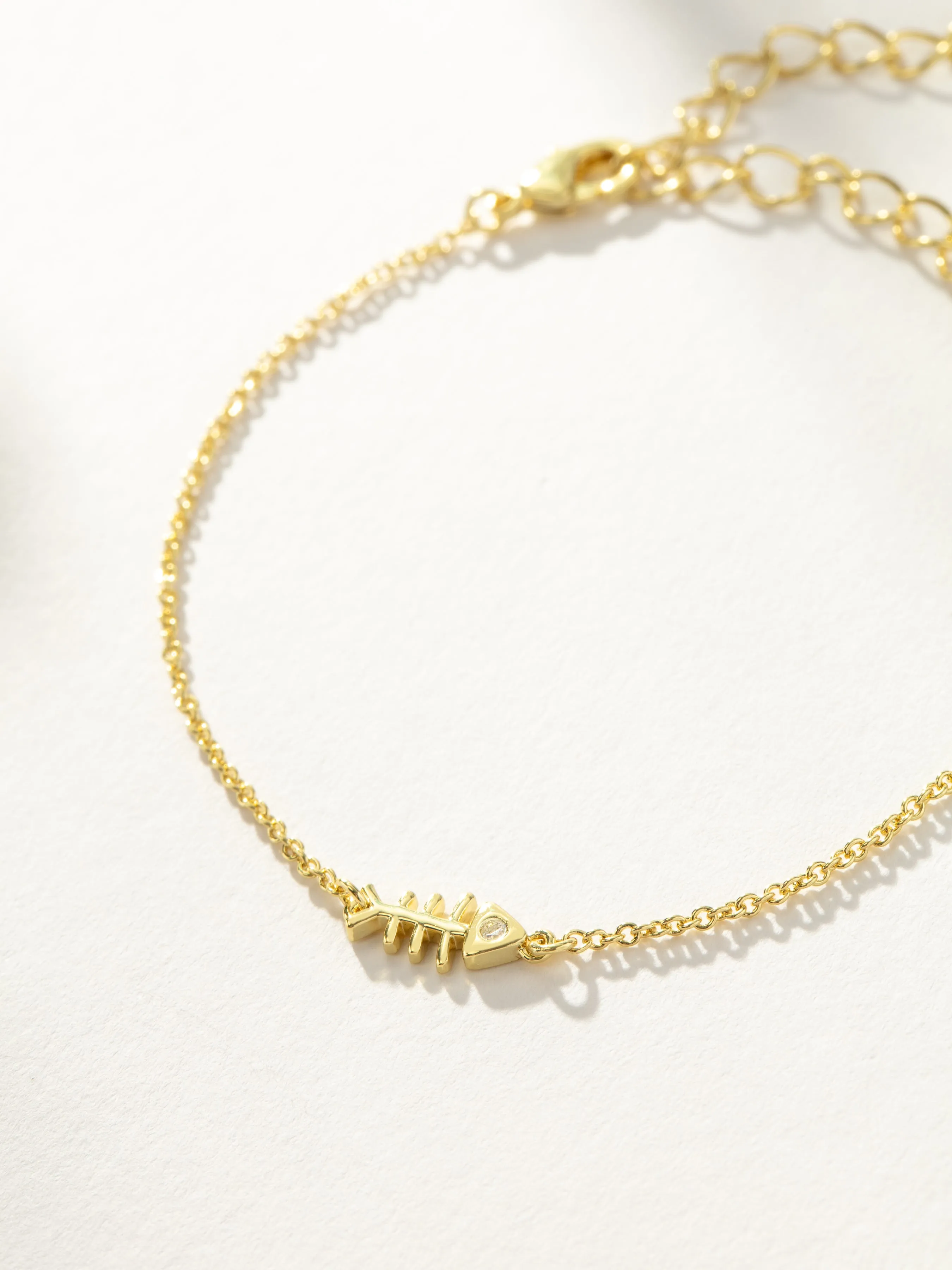 Fish Bone Chain Bracelet