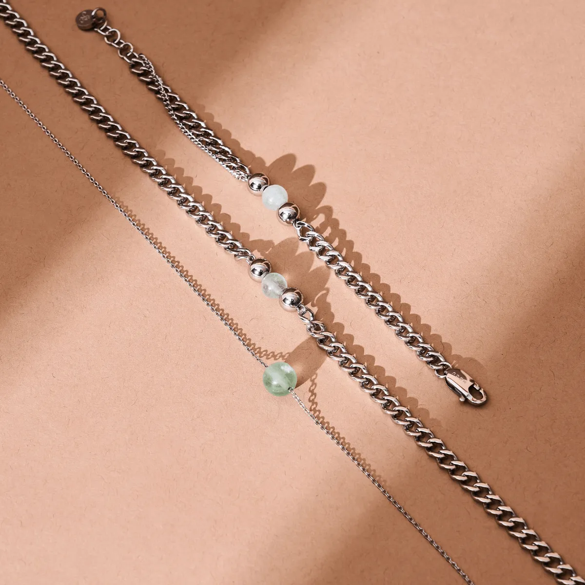 Fluorite x Silver | Gemstone Chain Necklace