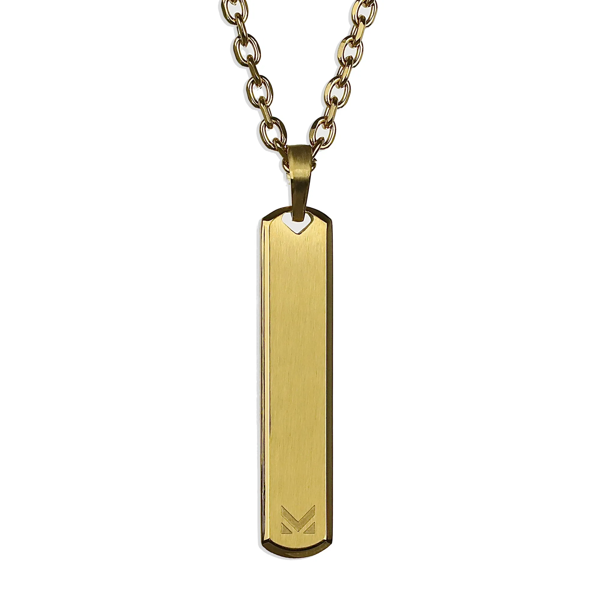 Glyph Bar Necklace - Gold