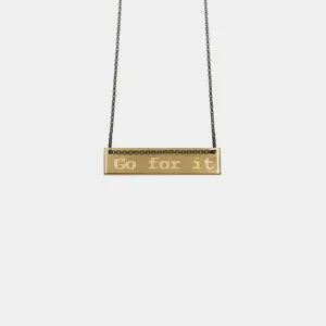 Go for it - necklace - gold plated