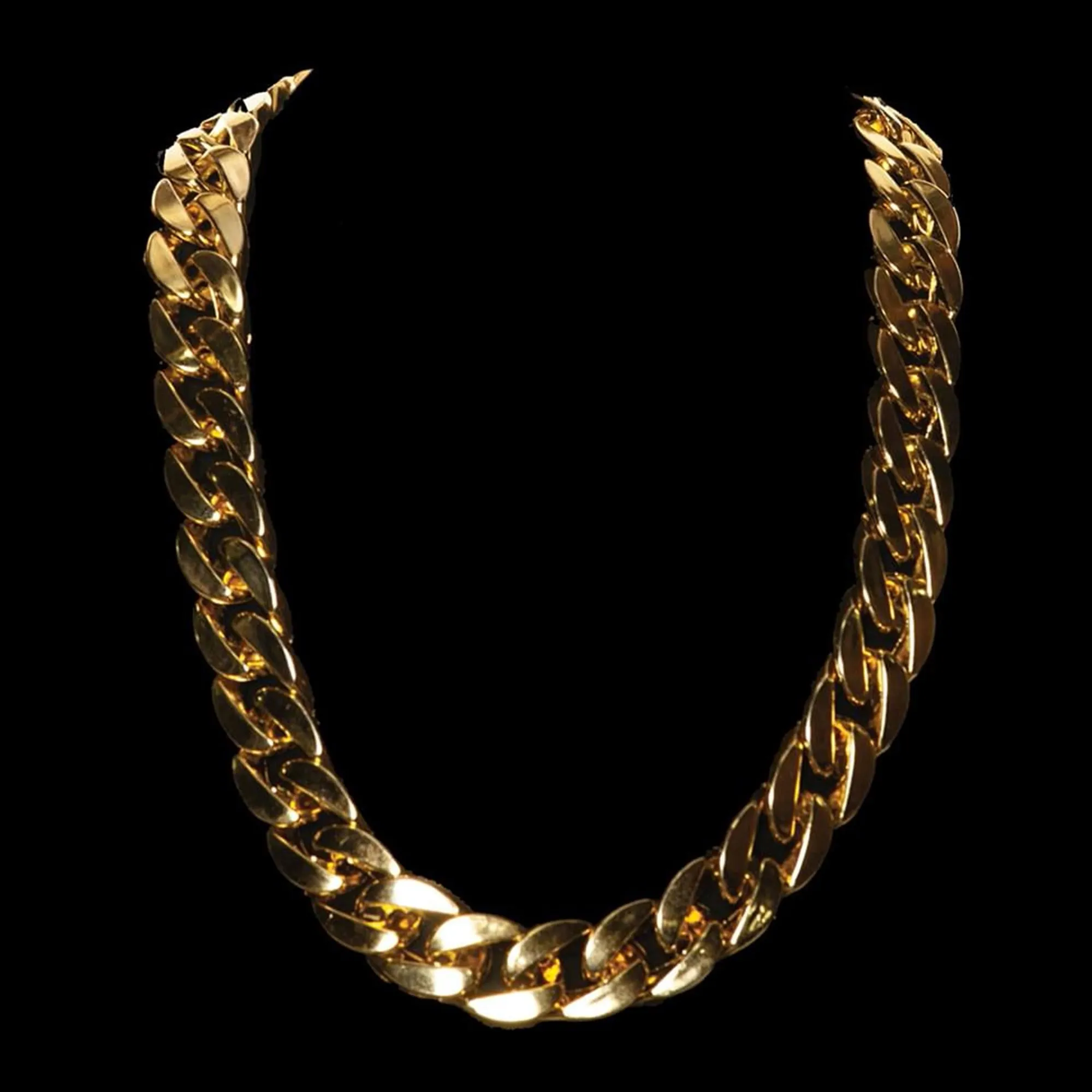 Gold 90s Chain Thick Necklace Costume Jewelry