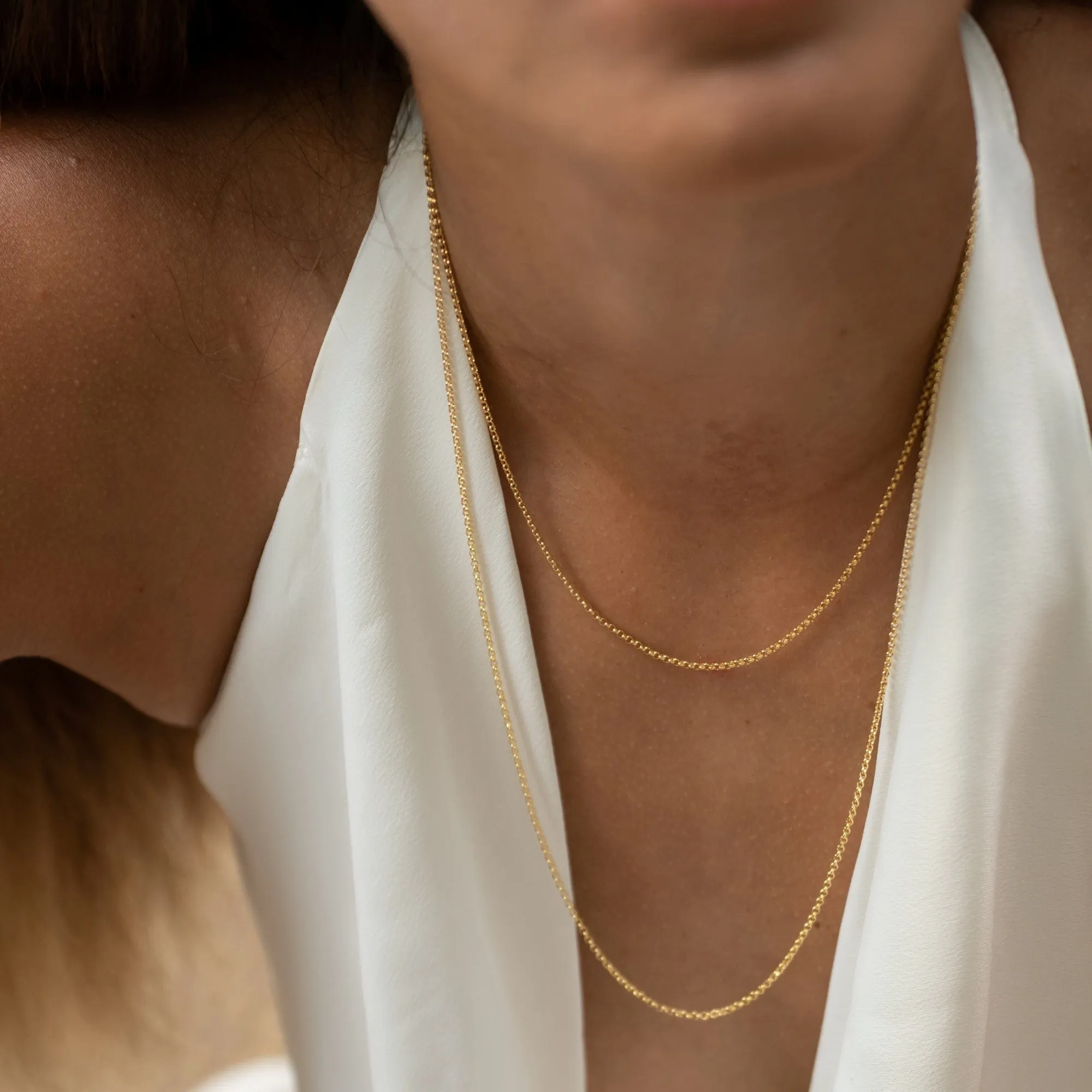 Gold Plated Belcher Chain Necklace