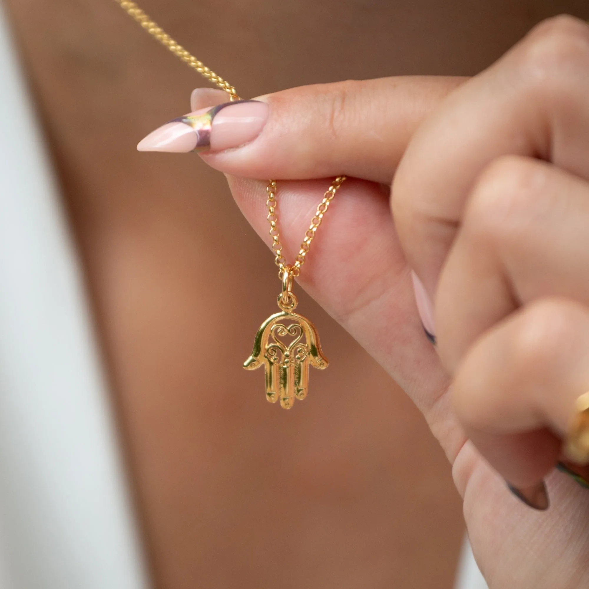 Gold Plated Fatima Hand Charm