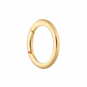 Gold Plated Hinged Oval Charm Lock