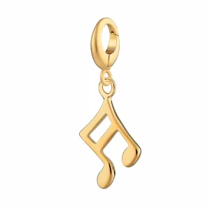 Gold Plated Music Note Charm