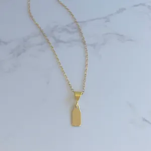 Gold Tag Pendant