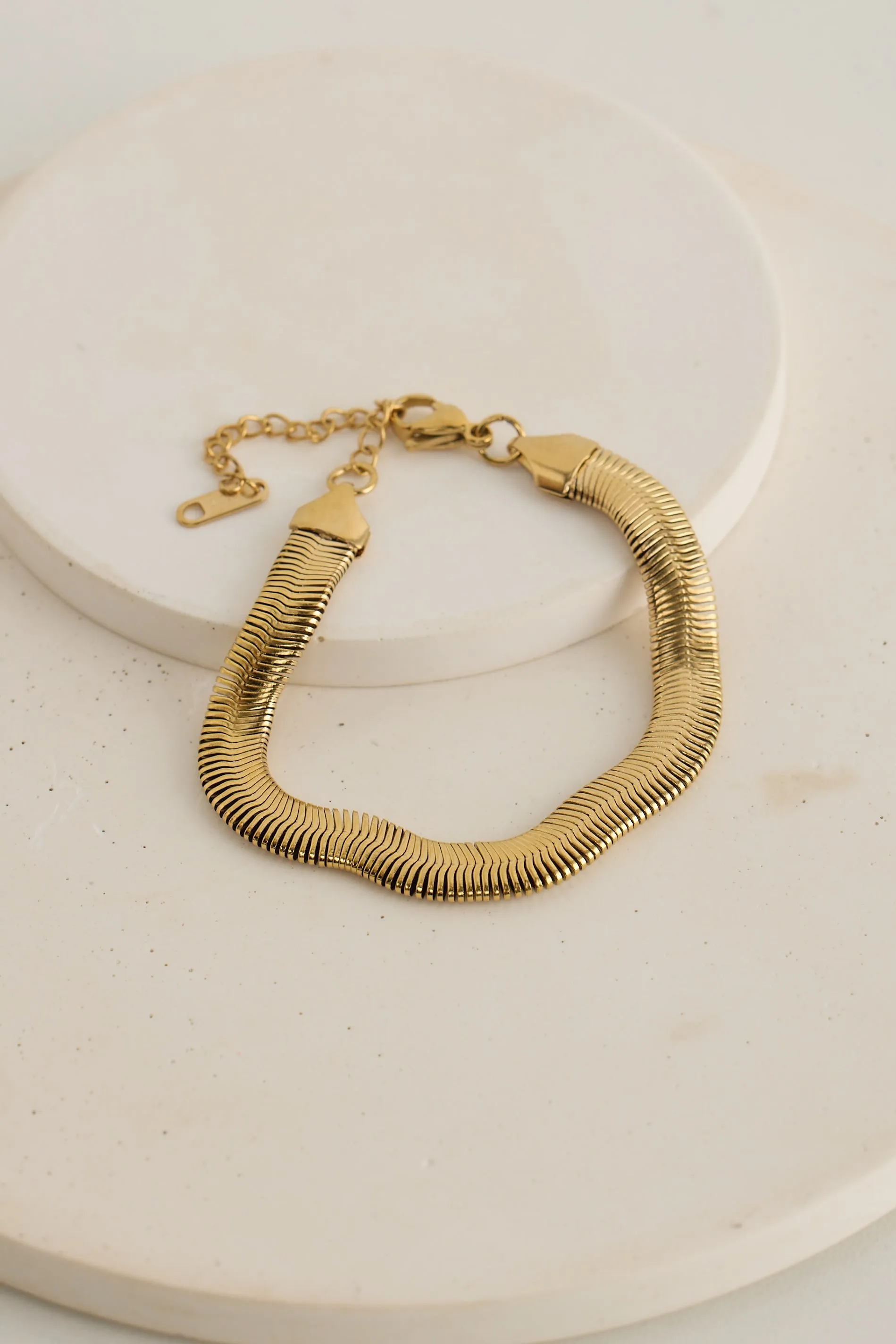 Greta Snake Bracelet Gold