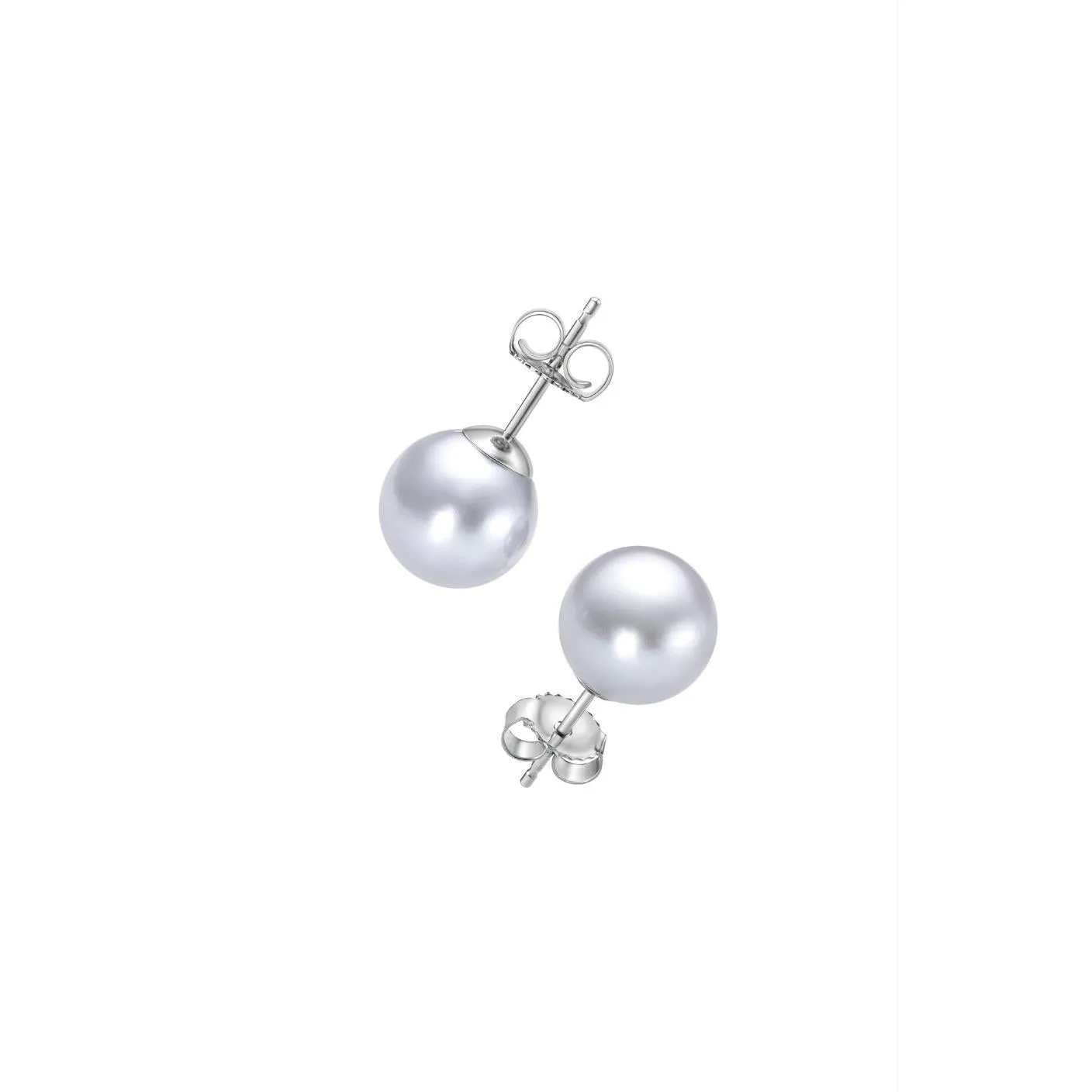 Grey Freshwater Pearl Stud Earrings