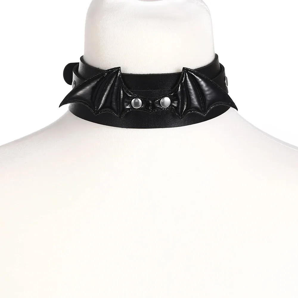 Halloween Bat Wings Gothic Choker