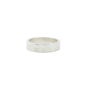 Hammered 5mm Sterling Silver Wedding Band