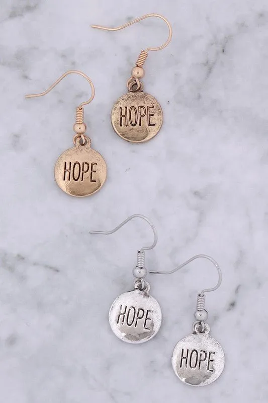 HOPE Pendant Earrings