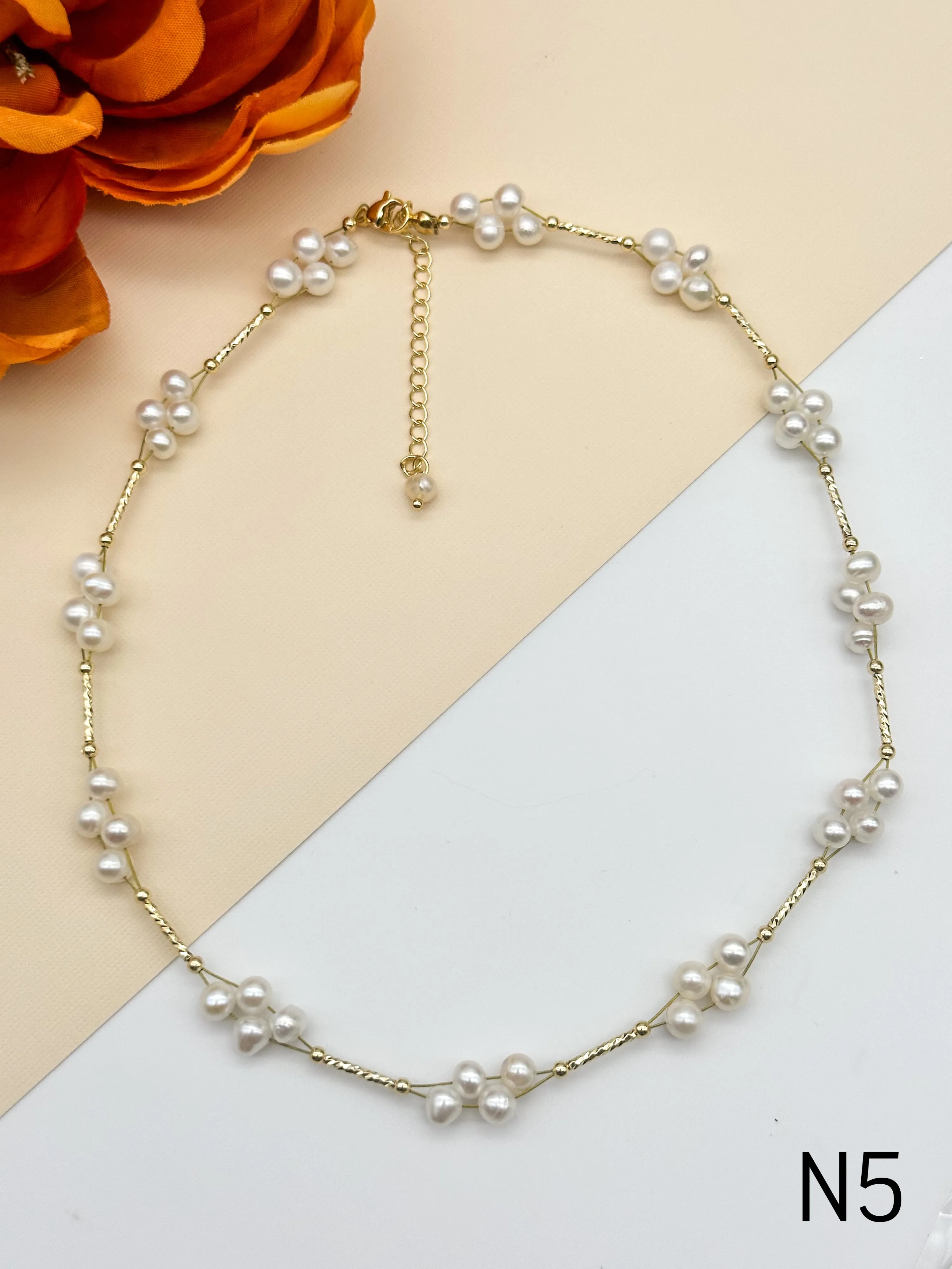 K-Pop Style Freshwater Pearl Necklace